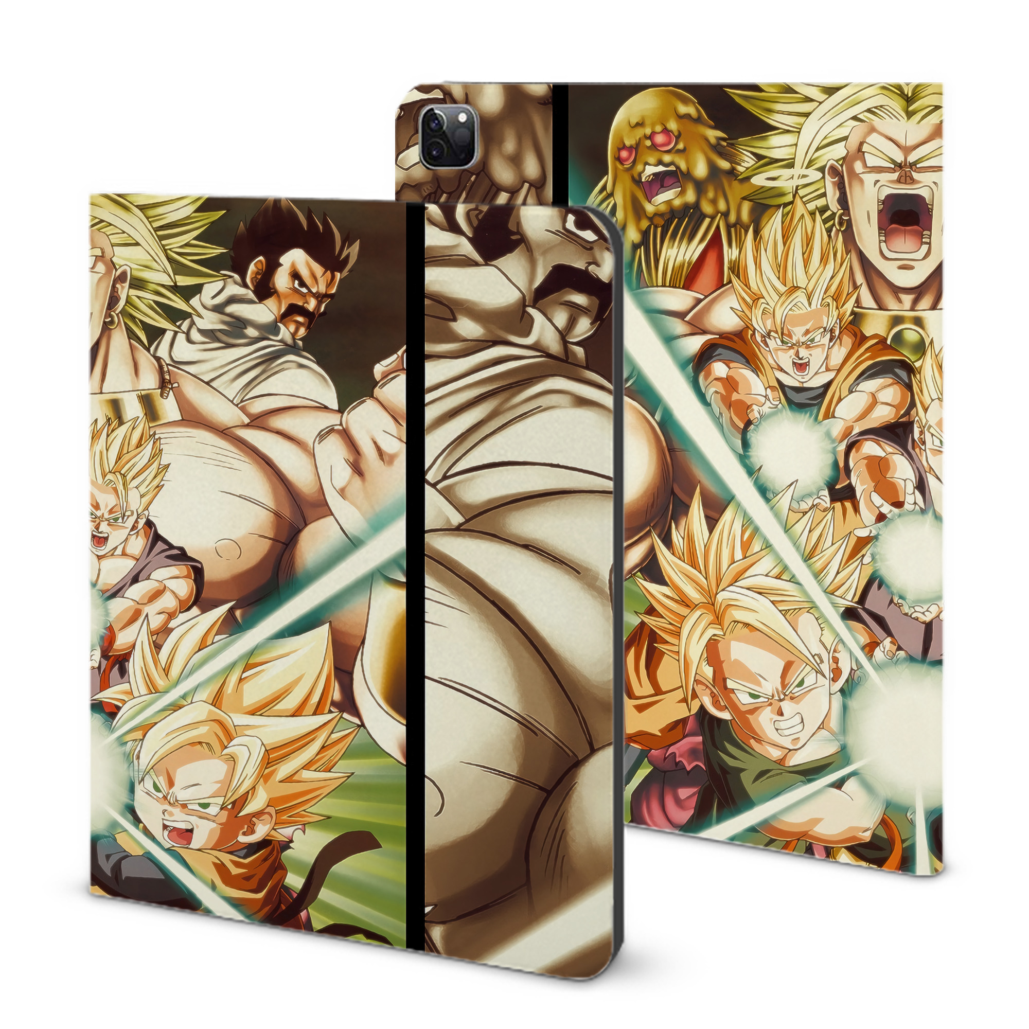 （画像用） ドラゴンボール DRAGON BALL IPad ケース ブック型 PUレザー TPU 耐衝撃 軽量 薄型 ペン収納なし 全面保護 IPad 各モデル対応